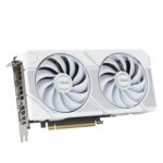 07_ASUS Dual GeForce RTX 5060 Ti White edition card placed at a 45-degree angle, leaning toward the back-right.jpg