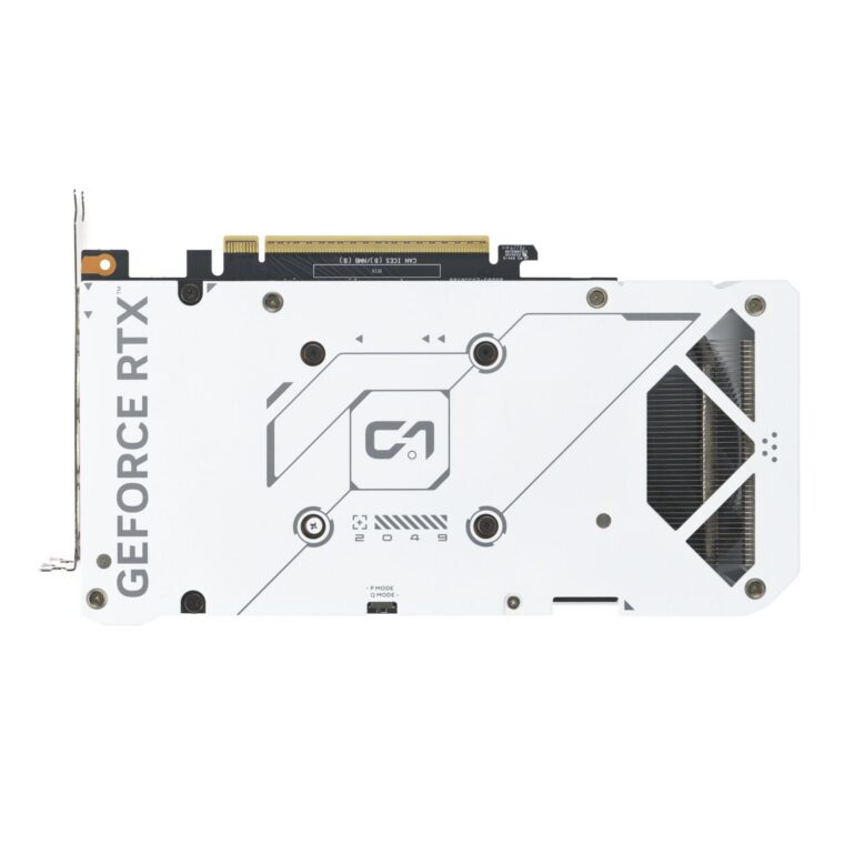 10_ASUS DUAL GeForce RTX 5060 Ti White edition graphics card, rear view.jpg